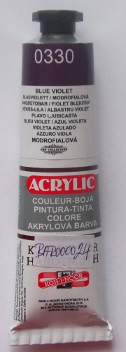 Akrylov� barva - Modrofialov�
