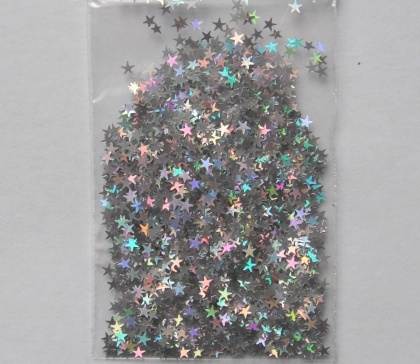 Dekora�n� glittery - hv�zdi�ky hologram
