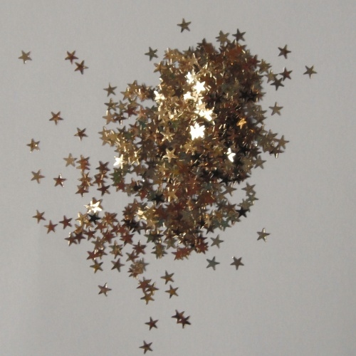 Dekora�n� glittery - hv�zdi�ky zlat�