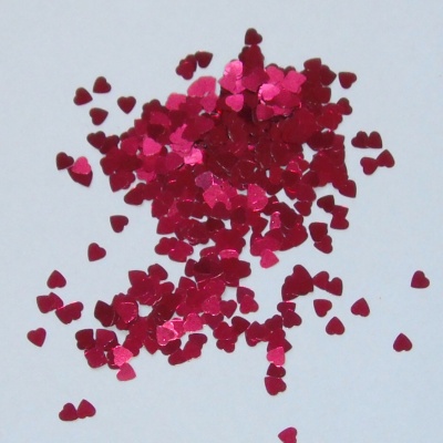 Dekora�n� glittery - srd��ka �erven�