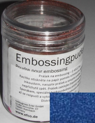Pr�ek na embossing 10g supert�pytiv� modr�