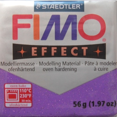 FIMO - modelovac� hmota - Fialov� Glitter (602)