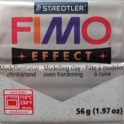 FIMO - modelovac� hmota - St��brn� t�pytiv� (812)