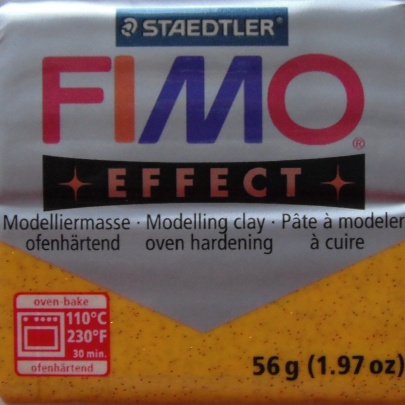FIMO - modelovac� hmota - Zlat� Glitter (112)