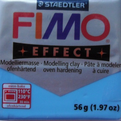 FIMO - modelovac� hmota - Modr� transp. (374)