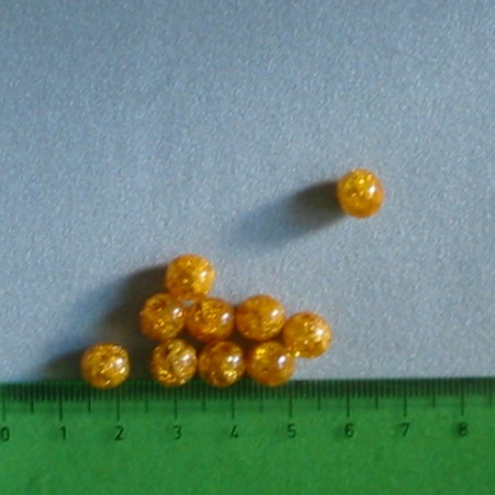 Kor�lky-kuli�ka pr�ska�ka medov� 8mm 10ks