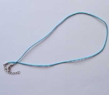 ���rka bavl. s karabinkou 45cm tyrkysov�