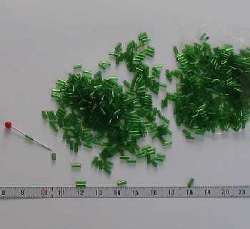 Kor�lky rokajl ty�ka - 4,5mm zelen�