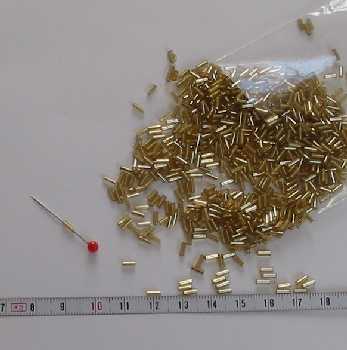 Kor�lky rokajl ty�ka - 4,5mm zlat�