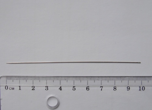 Jehla navl�kac� 10cm na perli�ky