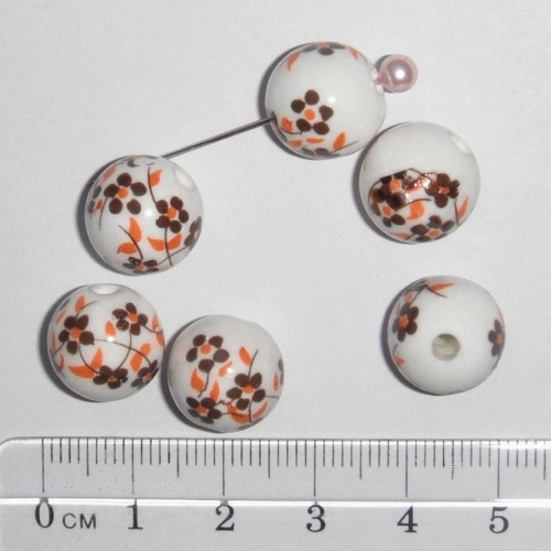 Kor�lky hn�d� 12mm 6ks