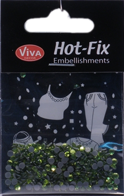 Hot- Fix kam�nky Peridot zelen� 3 mm