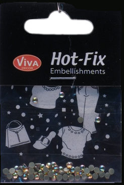 Hot- Fix kam�nky oran�ov� duhov� 3 mm
