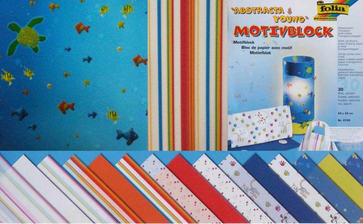 Blok vzorovan�ch pap�r� 30 list� - ABSTRACTA