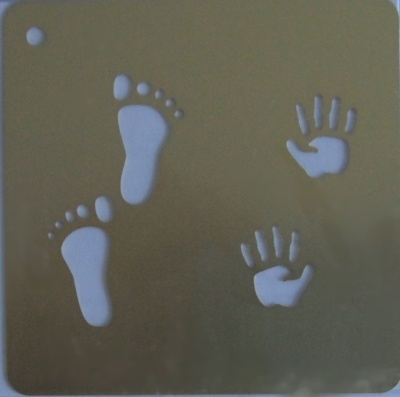 Kov.�ablona No�i�ky,ru�i�ky 6,5x6,5cm