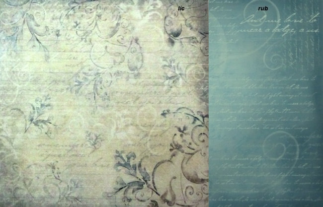 P�smo, ornamenty 30x30 scrapbook