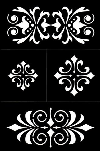 �ablona - Barokn� ornament
