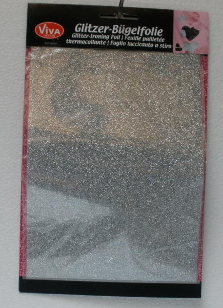 Na�ehlovac� glitterov� f�lie - Hologram st��brn�