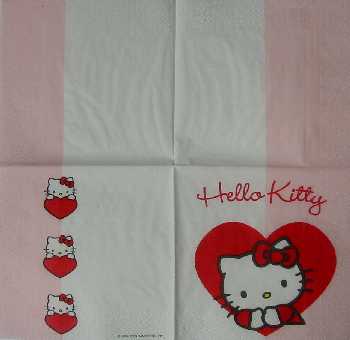 Hello Kitty srdce 33x33