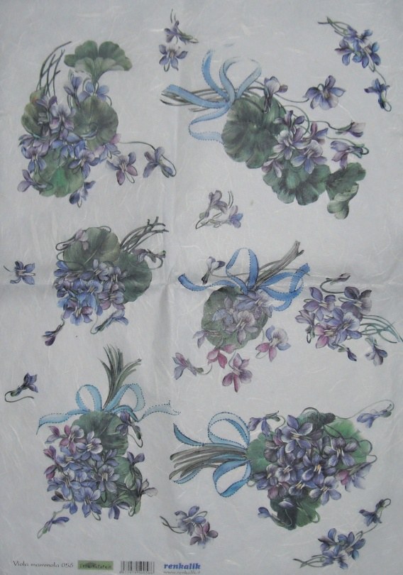 Pap�r r��ov� 35x50 Fialky