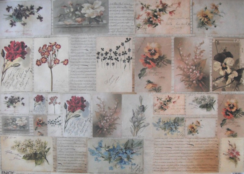 Pap�r Enjoy 50x70 Flower cards