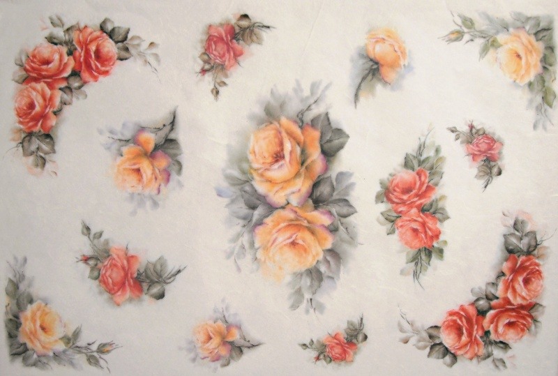 Pap�r r��ov� 50x70 Garlands Of Roses
