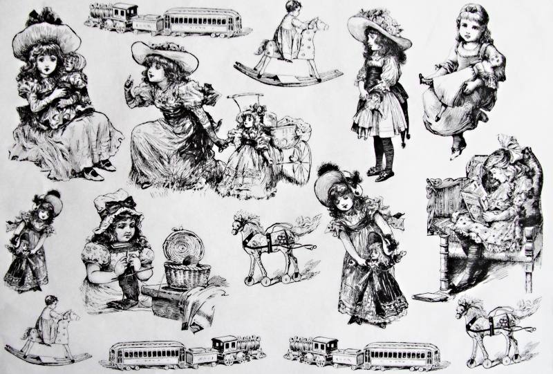 Pap�r soft mini 25x35 Little Girls