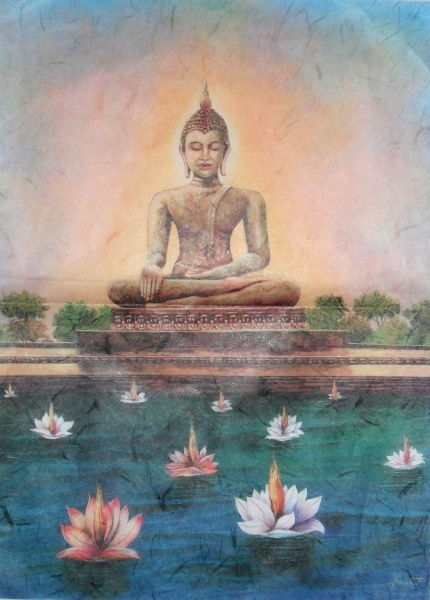 Pap�r r��ov� 35x50 Budha