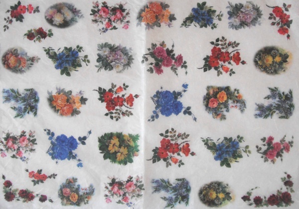 Pap�r r��ov� 35x50 Drobn� kytice