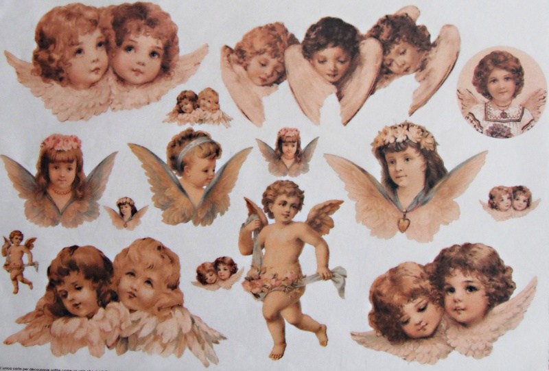 Pap�r soft mini 25x35 Victorian Angels