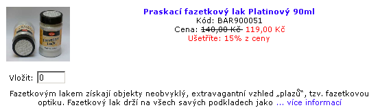 fazetkový lak