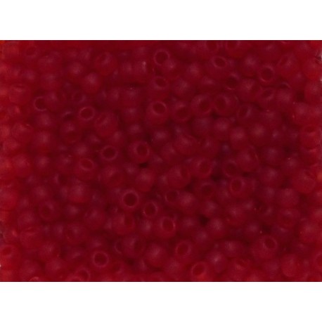 TOHO 11/0 transp. Frosted Siam Ruby 10g