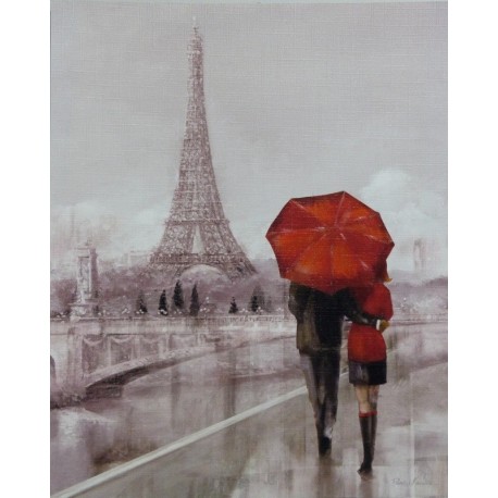 Reprodukce obrazu 20x25 - Paříž za deště