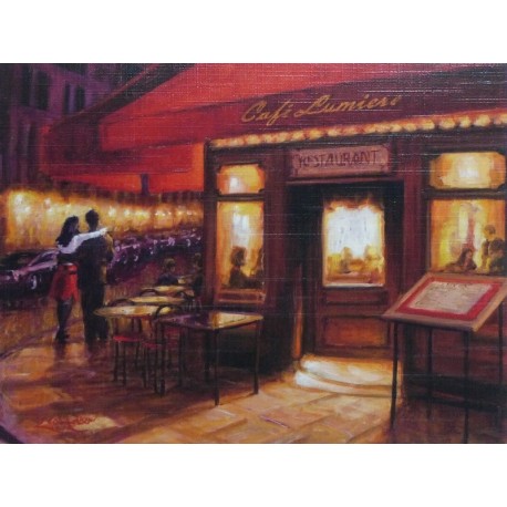 Reprodukce obrazu 21x16 - Cafe Lumiere