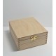 Dřevěná krabička na čaj - 4 komory, kování