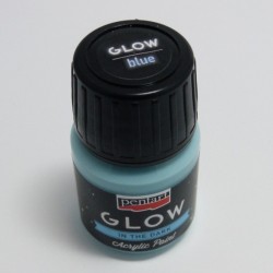 GLOW modrá 30ml - barva svítící ve tmě