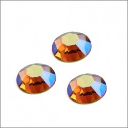 Swarovski štrasové kamínky 3mm - topaz aurore boreale, 10ks