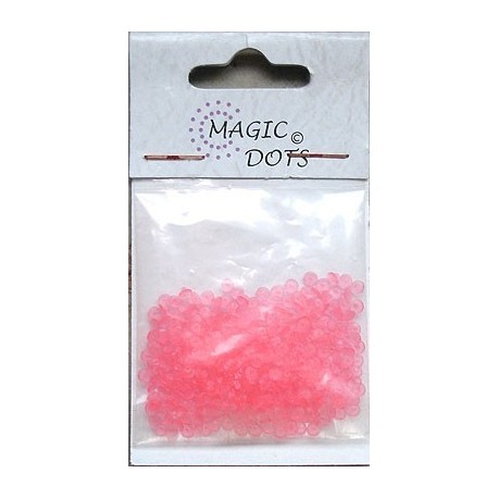 Magic Dots transparentní červená 200ks