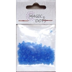 Magic Dots transparentní modrá 200ks