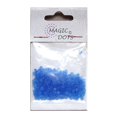 Magic Dots transparentní modrá 200ks