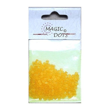 Magic Dots transparentní žlutá 200ks
