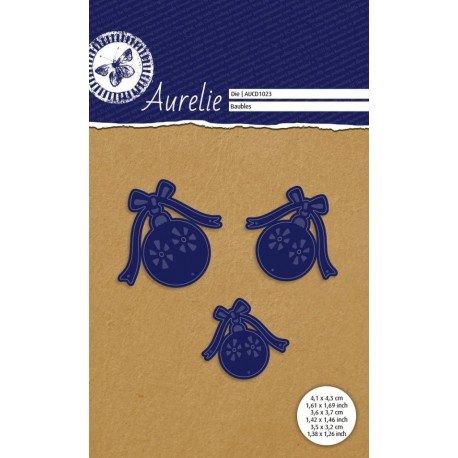 Vyřezávací šablony Aurelie - Vánoční baňky 3ks