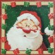 Santa v rámečku s dárečky 33x33
