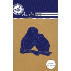 Vyřezávací šablona Aurelie - zamilované sovy