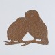 Vyřezávací šablona Aurelie - zamilované sovy