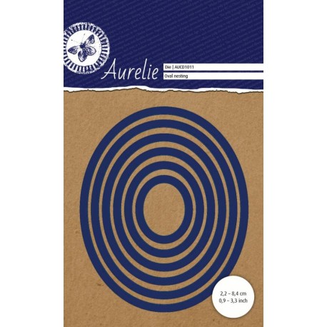 Vyřezávací šablony Aurelie - ovály hladké 6ks