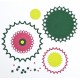 Vyřezávací šablony - kruh s hvězdičkami Nellie´s Multi Frame´s