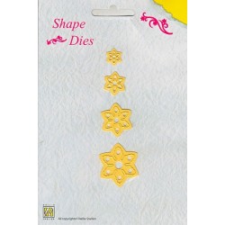 Vyřezávací šablona - vánoční květ Shape Dies Nellie´s Choice