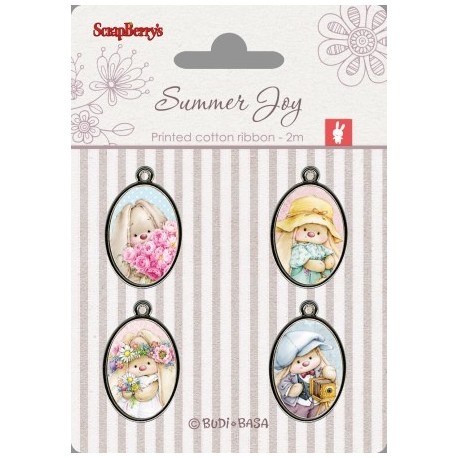 Set epoxy přívěsků Summer Joy 4ks