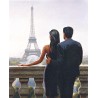 Reprodukce obrazu 24x30 - výhled na Eiffelovku